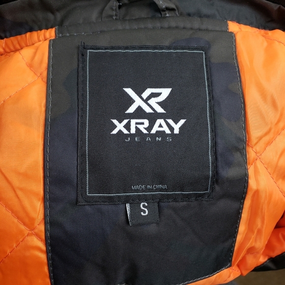 XRAY Jeans Olive Camo Embellished Flight Jacket - Picture 9 of 9